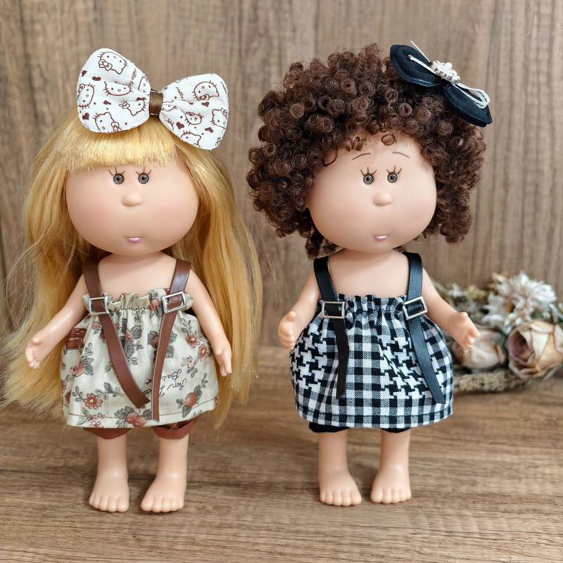 24cm Spanish Potato Doll Mia Plush Toy Brown Floral Kt Black Plaid Leather Strap Dress Leather Shoe Set New Product 24cm Spanish Potato Doll Mia Plush Toy Brown Floral Kt Black Plaid Leather Strap Dress Leather Shoe Set New Product