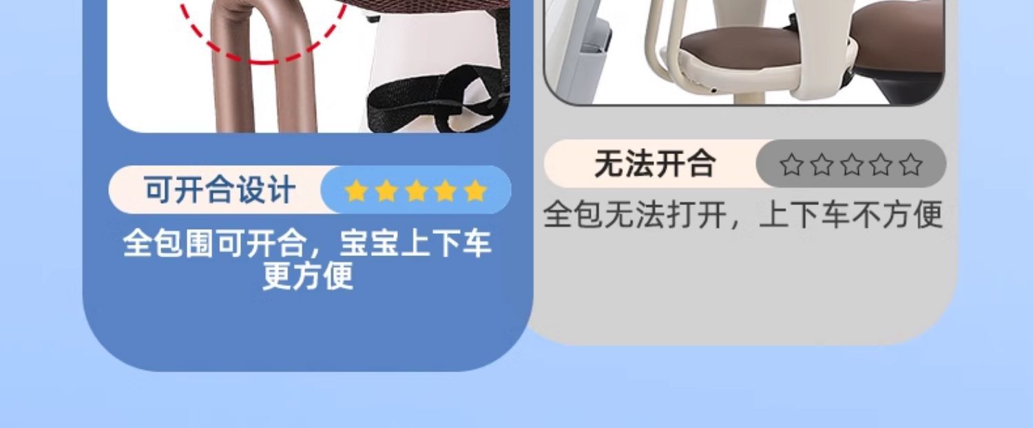 电动车儿童座椅前置婴幼儿安全凳雅迪踏板电瓶车宝宝小孩减震批发
