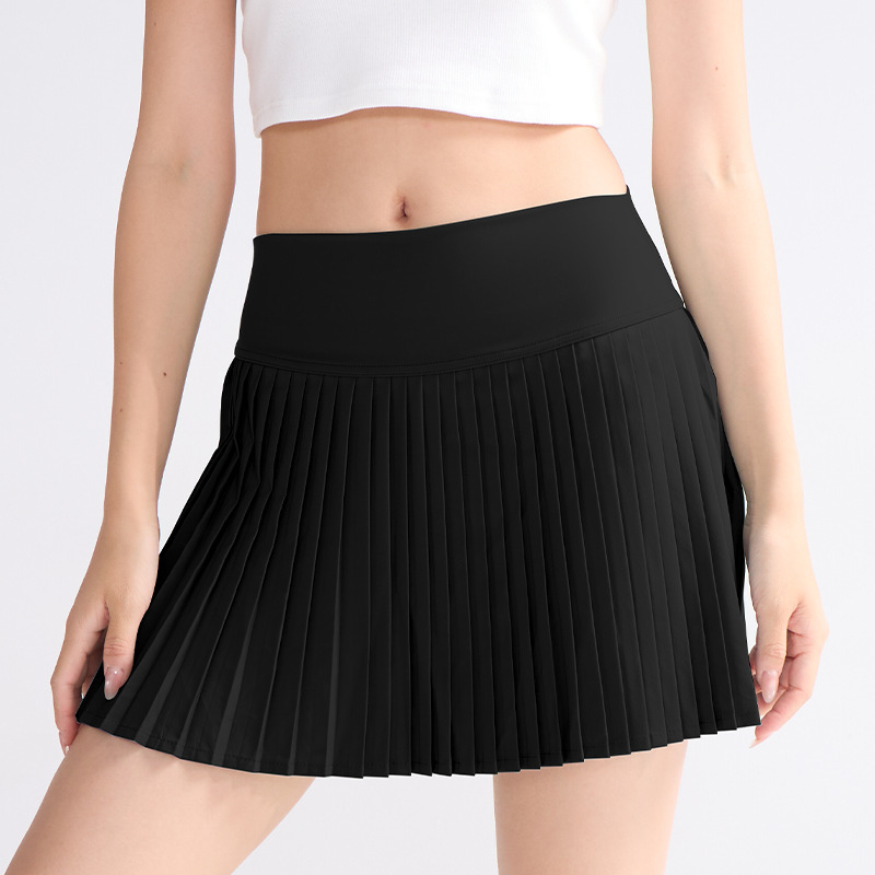 运动瑜伽服套装女高级感工字美背运动背心瑜伽健身运动短裙防走光|undefined