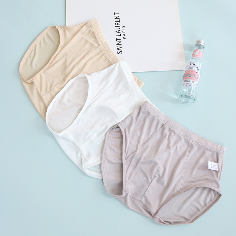 Tangge 42-Needle Knitted Silk Briefs for Children Breathable Comfortable Soft Thin Boys' Healthy Silk Underwear