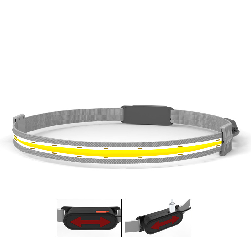 Faro transfronterizo de carga de inducción fuerte luz súper brillante luz de pesca nocturna impermeable al aire libre ligero linterna montada en la cabeza al por mayor