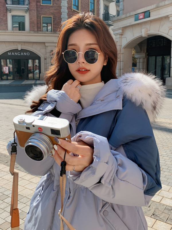 Winter fashionable design velvet down jacket