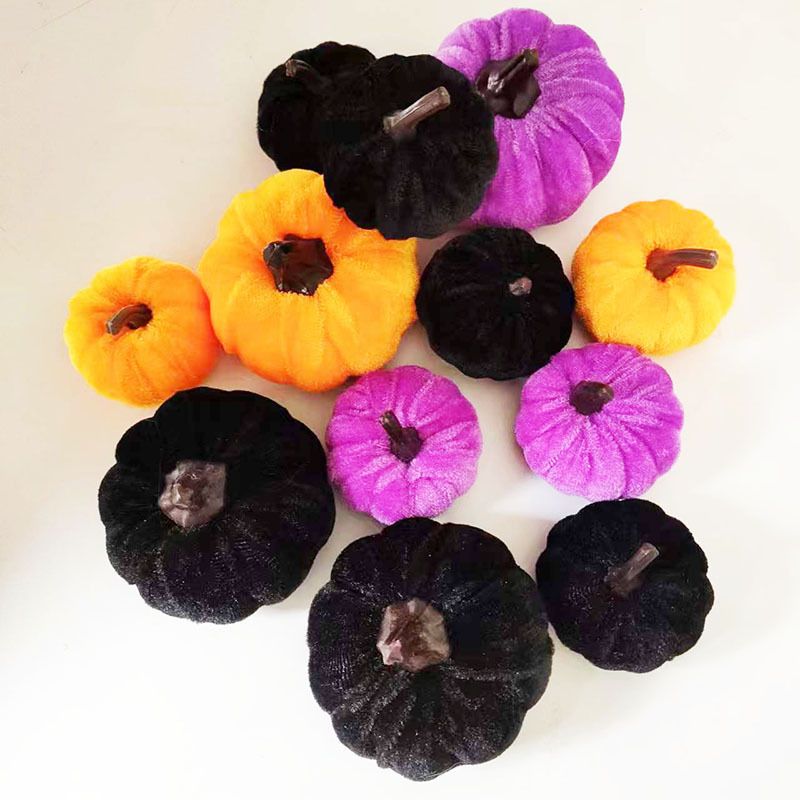 4 큰 8 작은 보라색 검은 세트