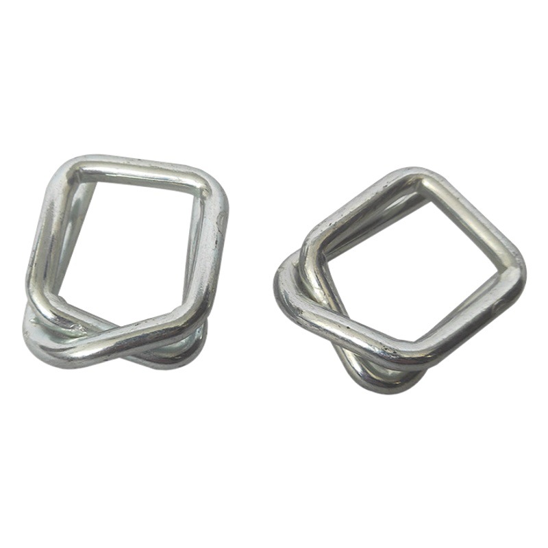 Fábrica al por mayor de fibra de embalaje hebilla de metal galvanizado multi-especificación hebilla de embalaje de suministro hebilla de embalaje