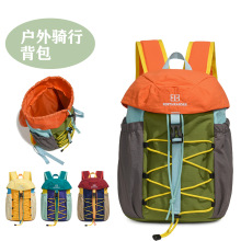 日系复古撞色双肩包抽绳束口大容量休闲旅行背包学生休闲书包批发
