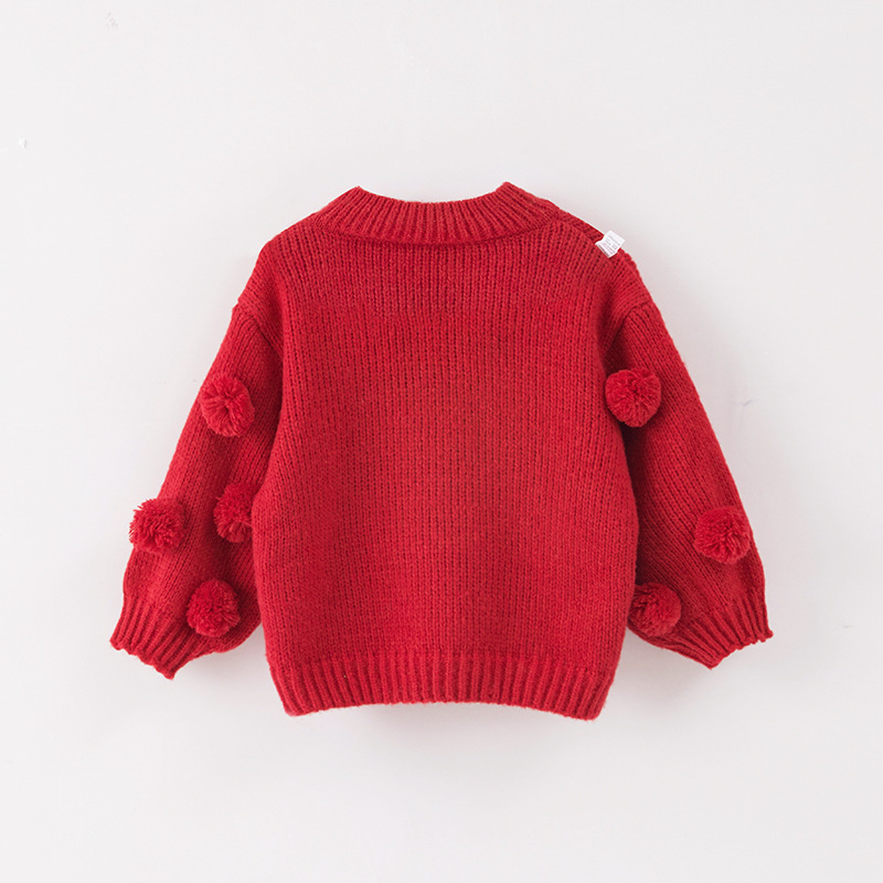 큰 빨간 스웨터