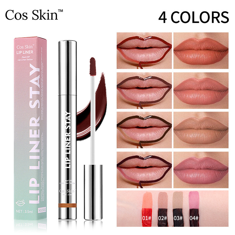 Cross-Border Exclusive Hot-Selling Cosskin Peel-Off Lip Gloss, Waterproof Velvet Matte Easy-To-Apply Wholesale Peel-Off Lip Gloss