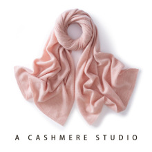 针织山羊绒围巾男女秋冬纯色时尚保暖大披肩情侣亲子百搭羊绒围脖