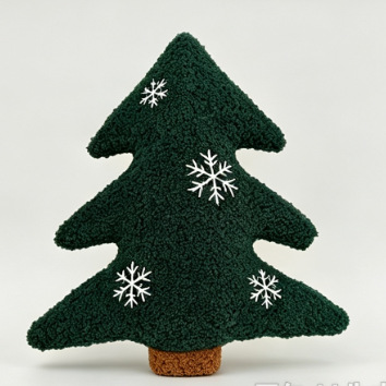 Cojín de Peluche de Árbol de Navidad, Peluche Corto y Algodón PP, Decorativo, para Navidad y Sofá image 7