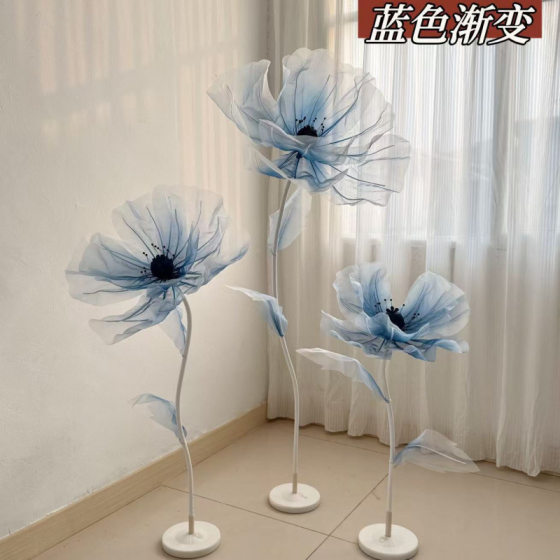 Meichen Layout Photography Desk Scene Living Room Window Gauze Flower Shopping Mall Ornaments Wedding Decoration Shop Road Flower Silk