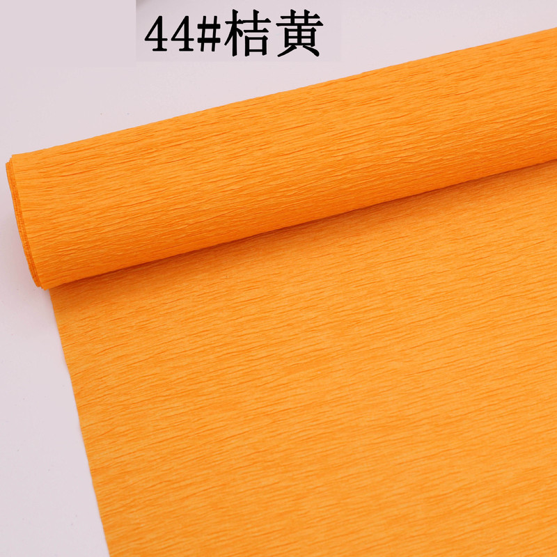 工厂直销跨境彩色皱纹纸褶皱卷边纸25cm*2.5m手工diy花艺制作材料|undefined