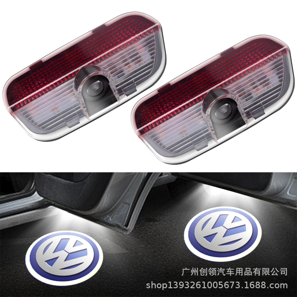 Aplicable a Volkswagen Luz de bienvenida Sagitar Golf 7 Tiguan Langyi langxing Passat LED Puerta de proyección de luz láser image 1