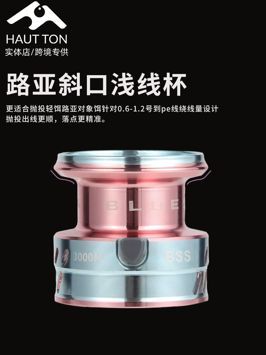 Спиннинговая катушка (Haoton Blue Sky Sakura) 1500S–4000L, передаточное число 5.2:1, шпуля мелка/глубока