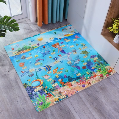 Avtomobil döşəmə paspasları — Mat Thickened Baby Crawling Mat - ocean-world-606010-helical-teeth-a-pack-of-4