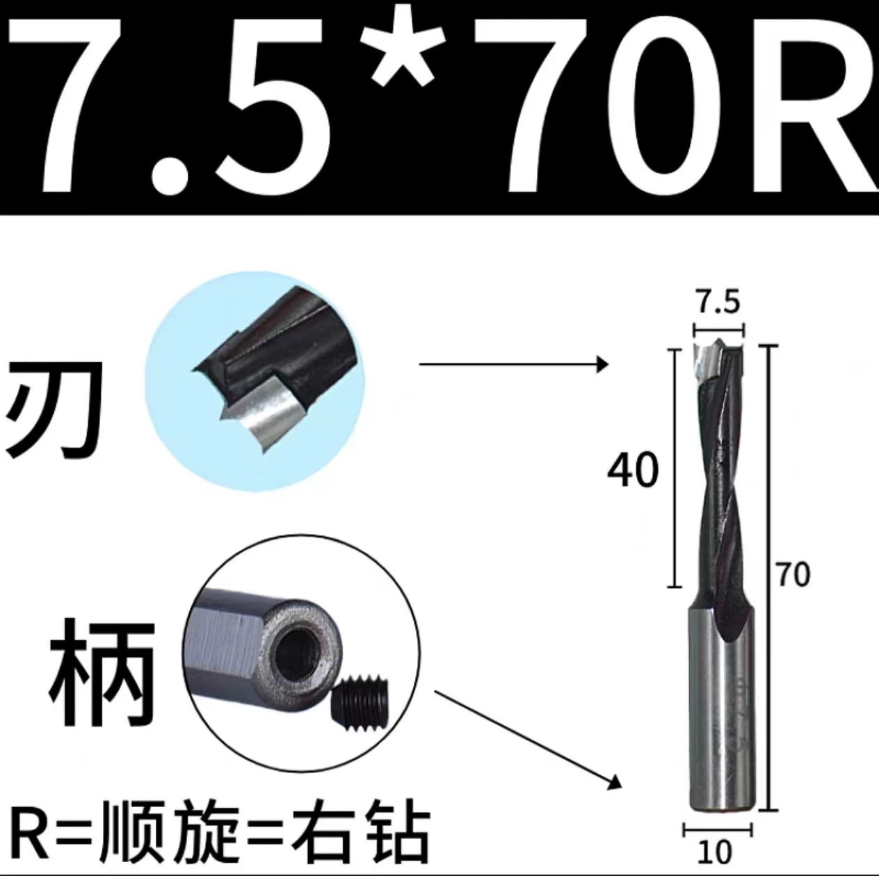 Carpentry, metal drill, three in one