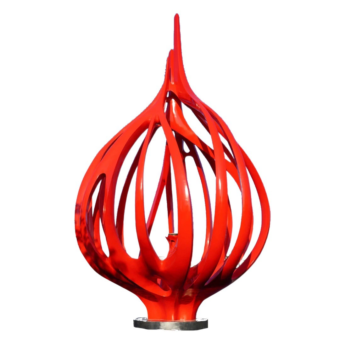 Большая скульптура из нержавеющей стали Подгонянная Площадь парка сообщества пейзаж скульптура полое кольцо Луны напольное украшение