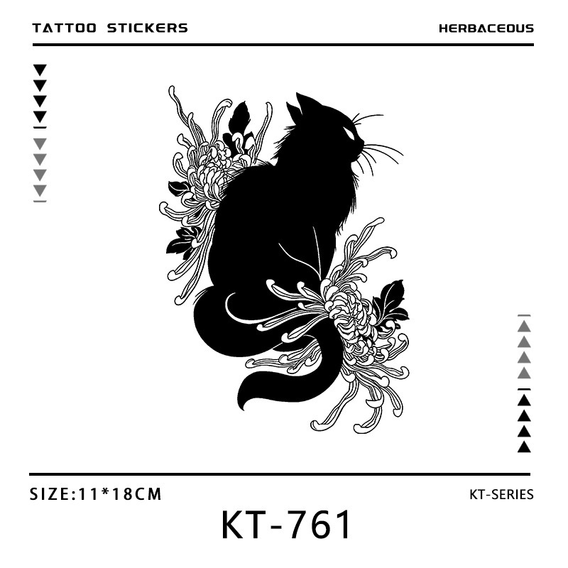 Cat Herbal Tattoo Stickers Waterproof for Women, Long-Lasting, Cute and Adorable, Semi-Permanent Wrist Stickers with a High-End Feel, Lasting for Two Weeks Cat Herbal Tattoo Stickers Waterproof for Women, Long-Lasting, Cute and Adorable, Semi-Permanent Wrist Stickers with a High-End Feel, Lasting for Two Weeks
