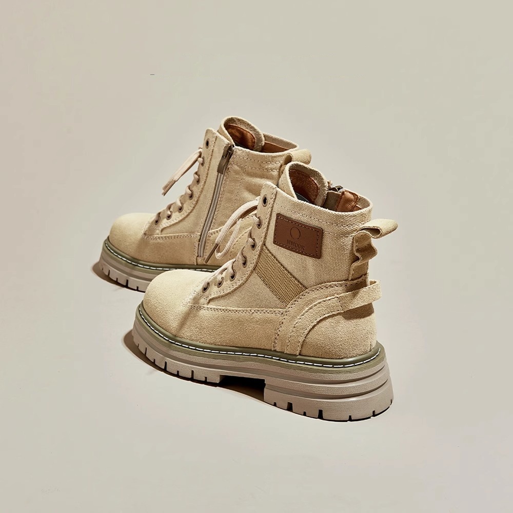 Herbst Vintage Arbeitsstiefel Frühling und Herbst Single Boot Explosion Plateau Stiefeletten_voghion.com