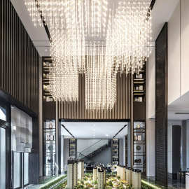 定制满天星led光立方吊灯酒店大堂商场工程灯售楼处沙盘会所灯具