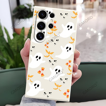 TK爆款手机壳万圣节GalaxyS23+直边硅胶保护套A15个性A70恶搞幽灵