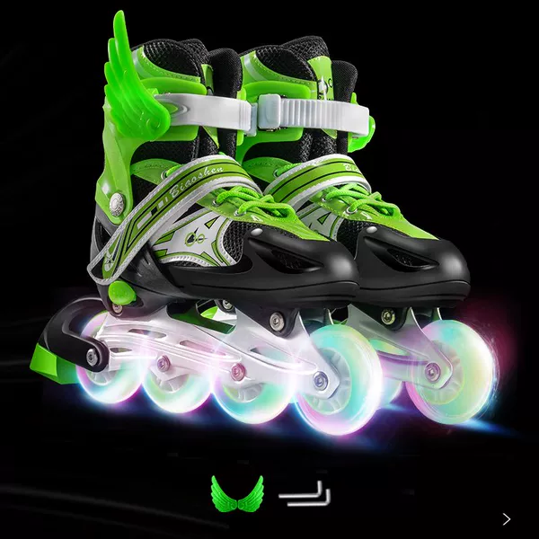 Green full flash shoes (wings + wrench)