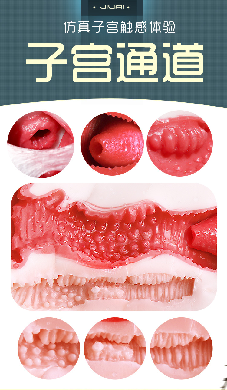 Jiuai Youyouzi Half-Body Masturbator with Inverted Mold Design, TPE, Manual Use — detail image 8