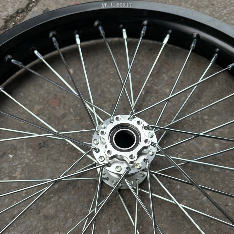 QiuLong LightBee X modified front 17-inch and rear 16inch inch wheel rim assembly, LightBee CNC wheel hub with thickened spokes, LightBee wheel mesh