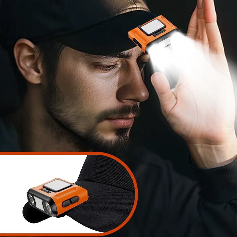 メーカー在庫充電式 LED ヘッドランプ強力な光と長いバッテリー寿命フィールドランプヘッドマウント誘導釣りヘッドランプ卸売|undefined