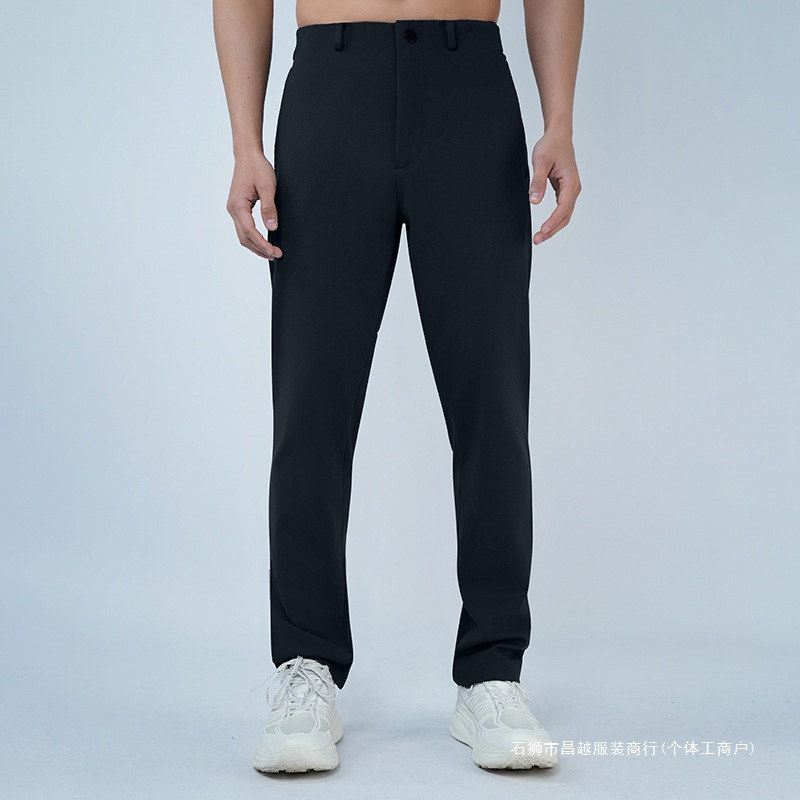 Big-name flat for spring leisure men's outdoor running super elastic pocket belt loose mouth business pants manufacturers