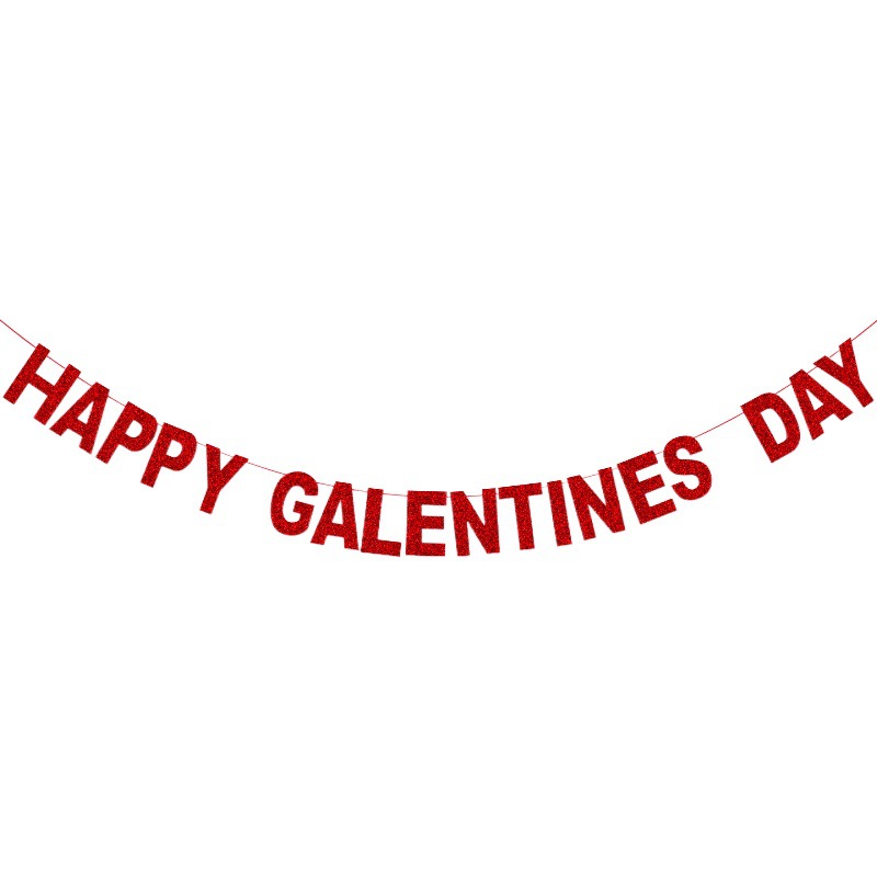 Día de San Valentín decoración amor brillo guirnalda propuesta compromiso amor guirnalda boda decoración fiesta diseño banner