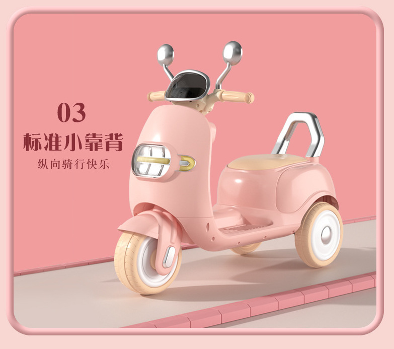 El triciclo eléctrico de la motocicleta de los nuevos niños con la barandilla se puede utilizar para el lote recargable doble del coche de la batería 1-3-6 años