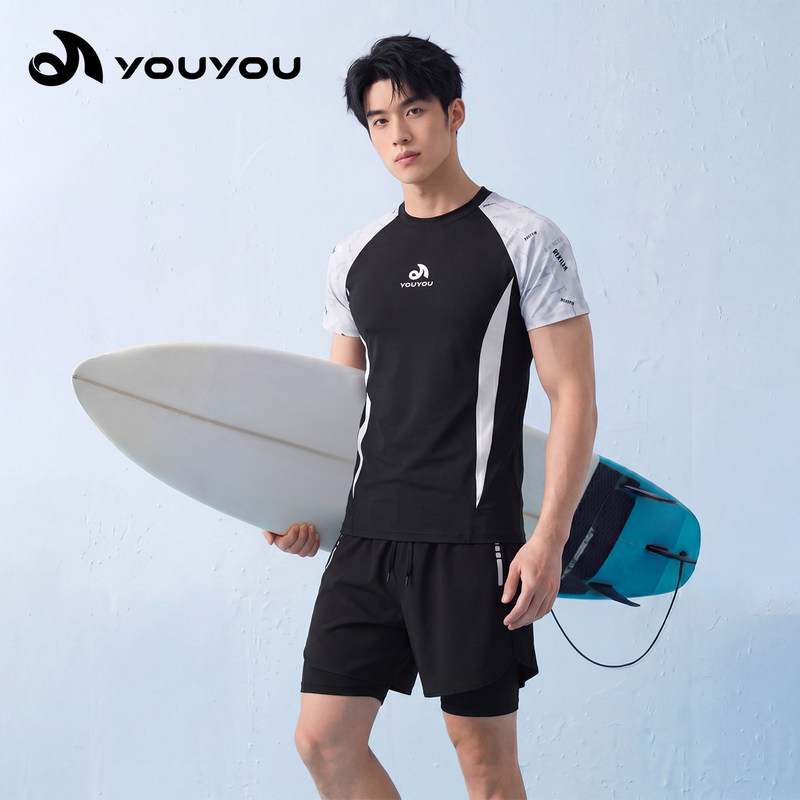 Men's Swimming Trunks Anti-Embarrassment 2026 New Style Large Size Boxer Swim Trunks Professional Hot Spring Swimwear Swimming Gear Wholesale
