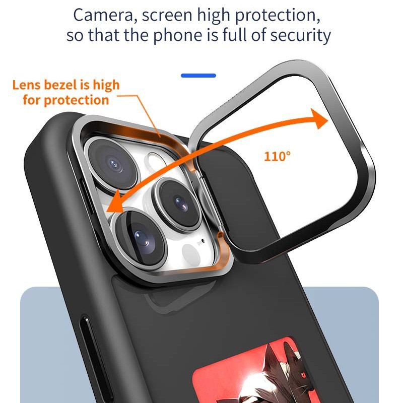 4inch High-Definition Ink Screen Phone Case with Stand, Nfc Screen Projection, DIY Creation, Suitable for iPhone 13 to 16P