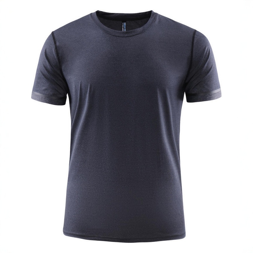 Camiseta de cuello redondo de secado rápido impresa logotipo de impresión de verano deportivo acondicionamiento físico ropa de trabajo bordada ropa de trabajo