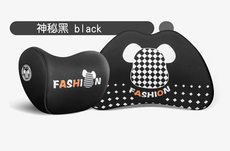 Cartoon Car Headrest, Car Cushion, Car Driver's Seat, Memory Foam Lumbar Support, Car Pillow, Neck Pillow