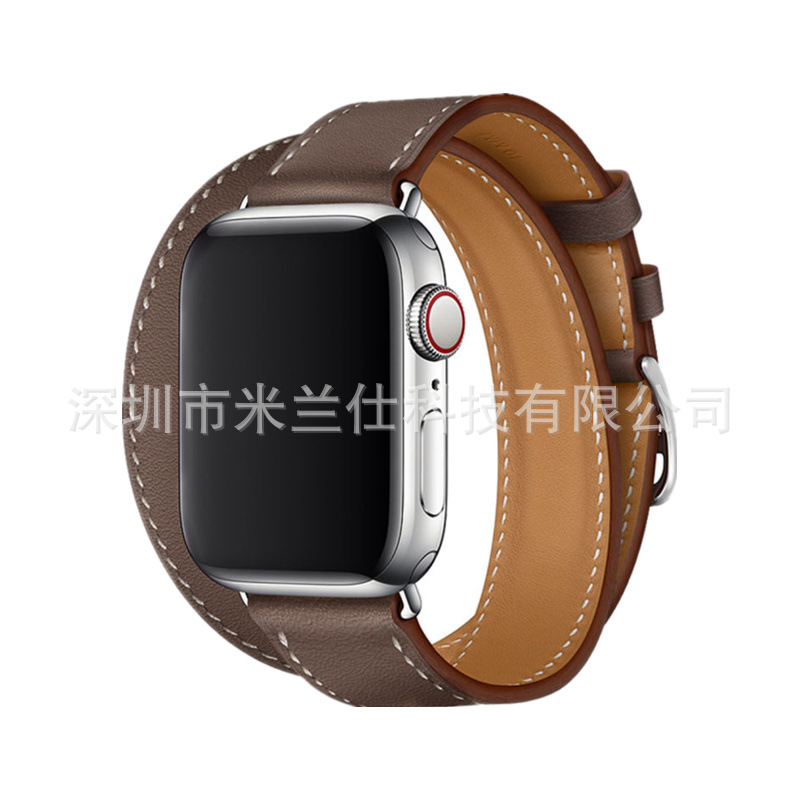 Adecuado para Apple Watch applewatch Correa S9 cuero genuino iwatch456789SE deportes ultra2 fabricante