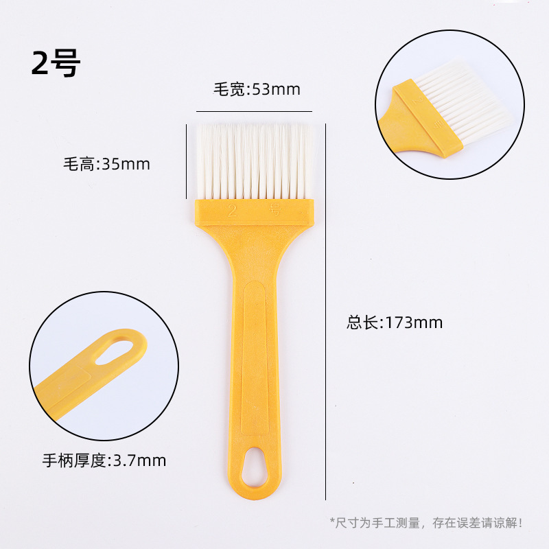 Cepillo de pintura, cepillo de salsa de barbacoa, cepillo de pintura, cepillo de limpieza, cepillo de plástico de lana suave, cepillo al por mayor