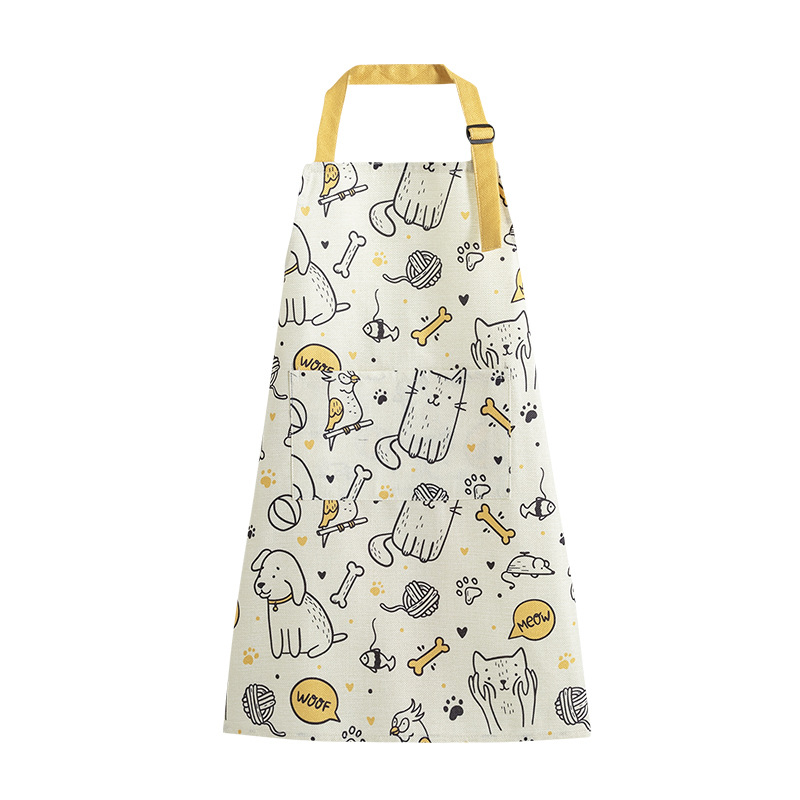 Tigre Año Nuevo en línea celebridad cocina delantal de cocina moda ropa de trabajo a prueba de aceite mono de los hombres de estilo coreano vestido de Liga