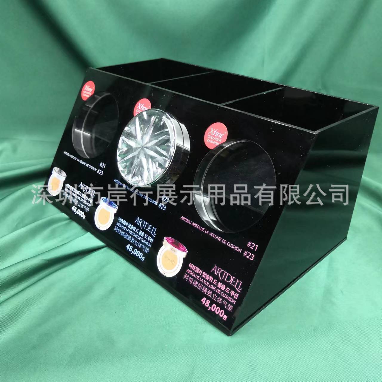 化妆品粉底气垫亚克力展示架有机玻璃唇膏口红促销架厂家预订