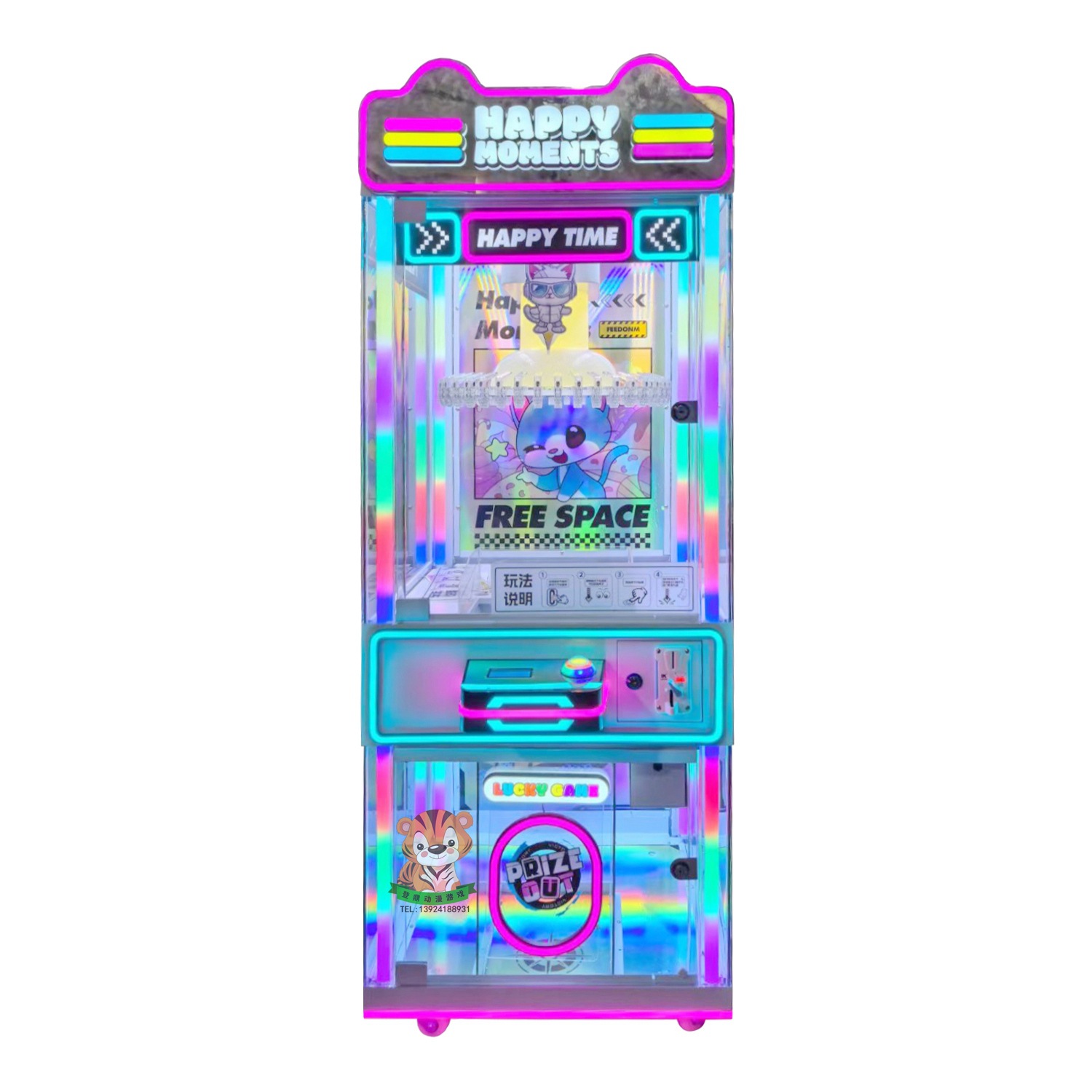 El nuevo fabricante de la fuente de la máquina de clip utiliza monedas para mayoristas, pegatinas para niños, clips para bocadillos, máquina de regalo, máquina de garras