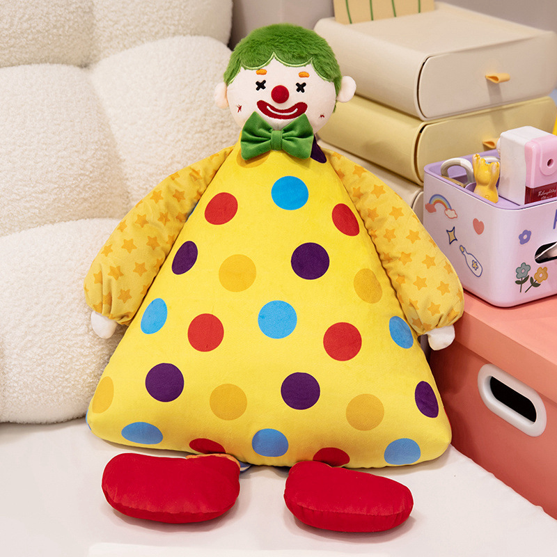 Creativo payaso almohada sofá almohada juguetes de peluche almohada decoración de estudio almohada dormitorio ventana flotante almohada