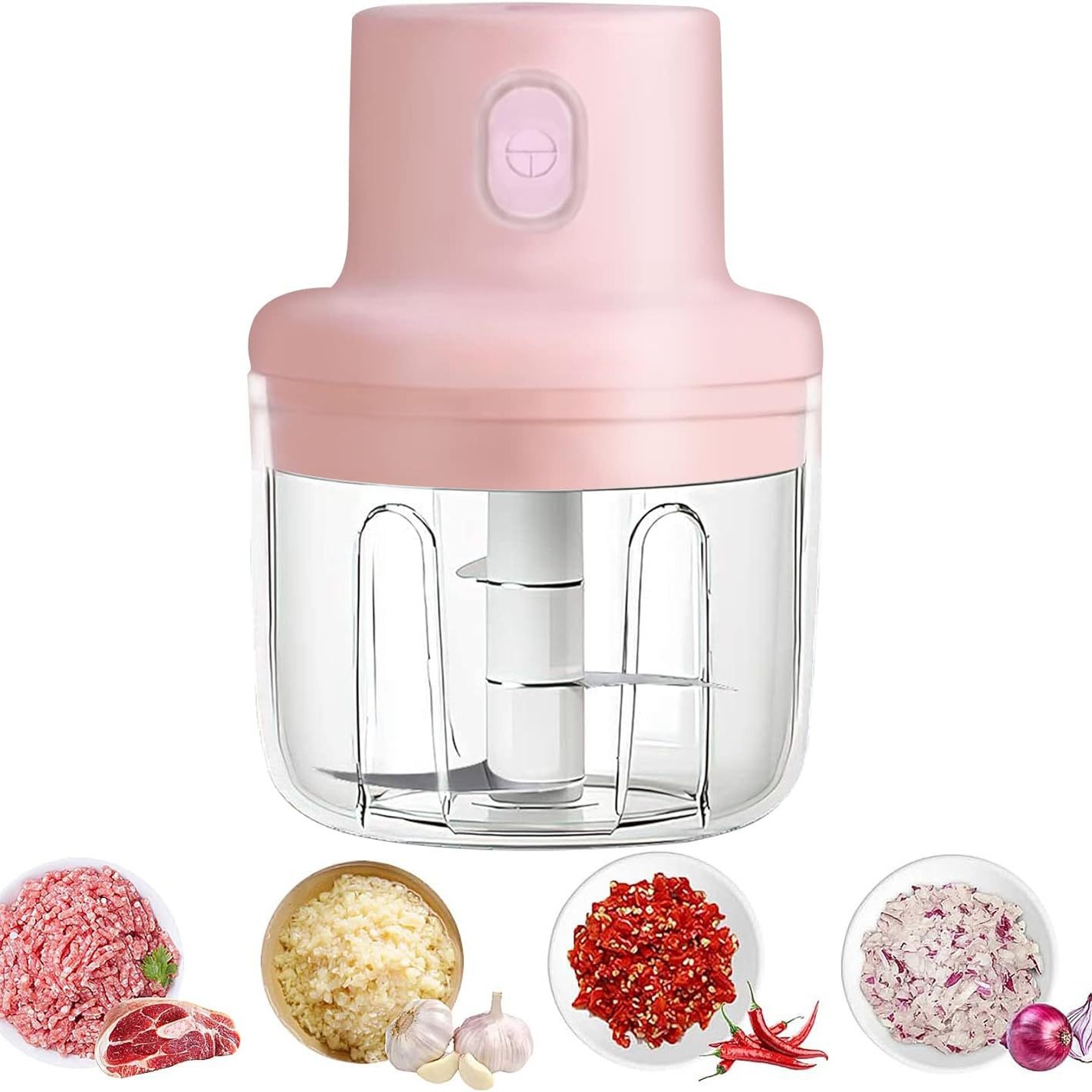 Wireless charging factory dedicated for new household mini meat grinder electric garlic grinder baby food supplement cooking machine