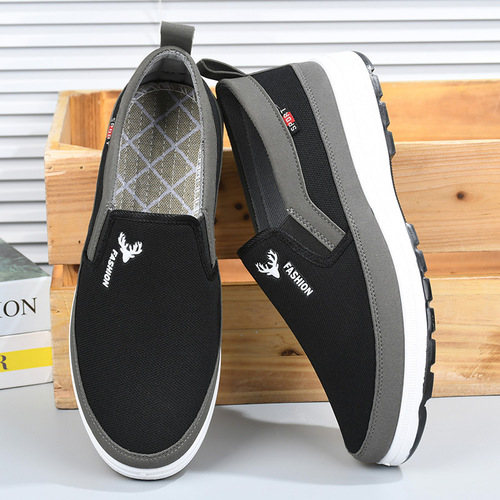 Old Beijing cloth shoes, men's anti-slip breathable, men's wear-resistant work soft sole, comfortable Dad's casual sports men's shoes