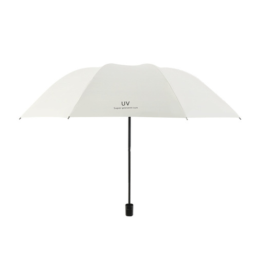 UV black rubber sun umbrella sunscreen UV-blocking sunshade umbrella for women, foldable umbrella, factory wholesale, printed advertising umbrella