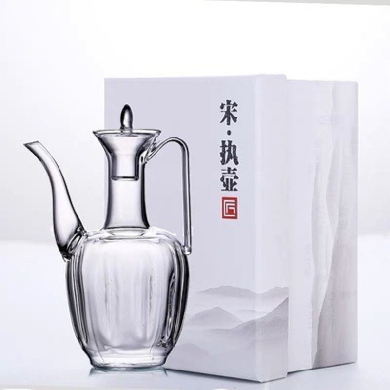 Canción de imitación que sostiene la olla chaise pot Kung Fu juego de té tetera de vidrio resistente al calor tetera resistente a altas temperaturas tetera hirviendo olla de vino caliente