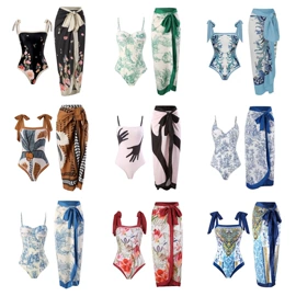 连体泳衣;三件套泳装;比基尼