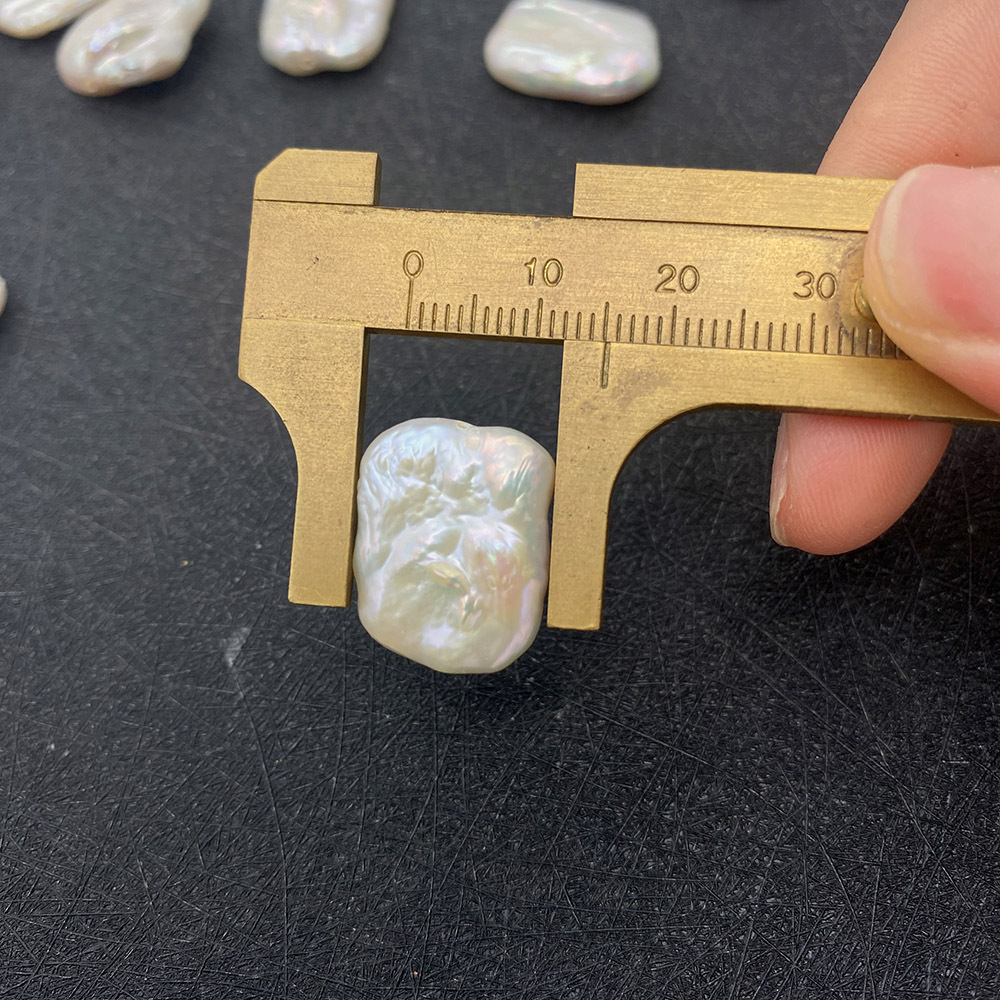 Freshwater Pearl Material 1 Piece 14*20-15*21mm Freshwater Pearl Geometric Smooth Jewelry Accessories Beads
