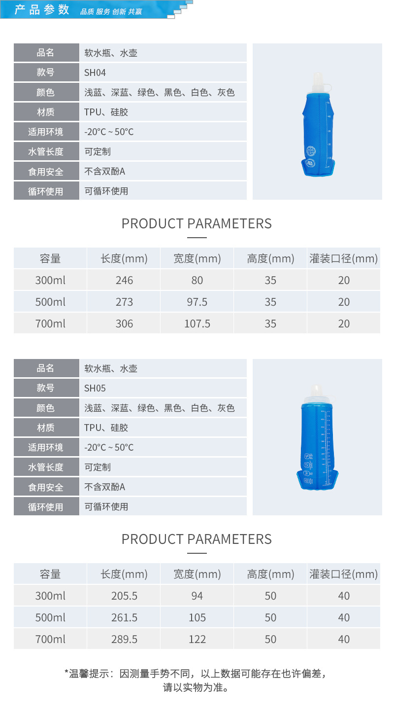 2024.中文 SH04 SH05 产品参数