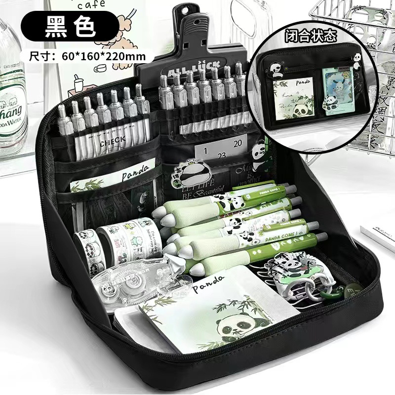 Nueva caja de lápices de gran capacidad de 12 capas de alto aspecto dopamina chica papelería caja de lápiz de almacenamiento de estudiantes de secundaria