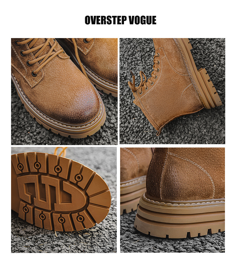 Martin Herren Desert Boots Gelb Englisches Design Arbeitsstiefel_voghion.com